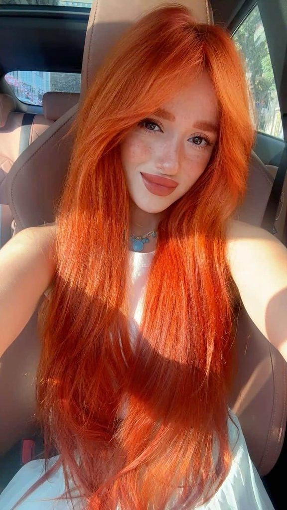 what to wear with orange hair