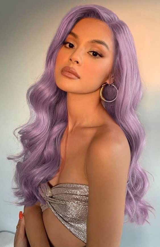 what to wear with purple hair